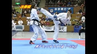 第17回全日本テコンドー選手権大会 ライト級決勝 田中彰