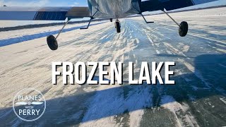 Landing a Plane On PURE ICE - Lake Below!