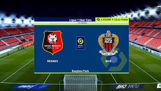 Rennes vs Nice | Roazhon Park | 2020-21 Ligue 1 | PES 2021