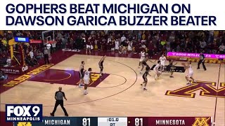 Dawson Garcia's buzzer beater lifts Gophers over Michigan 84-81 in double overtime