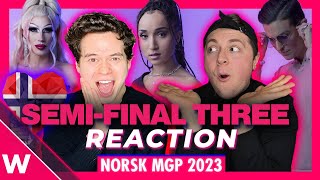 🇳🇴 Melodi Grand Prix 2023: Semi-Final 3 Snippets (REACTION)