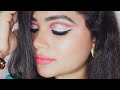 half cut crease shimmery eyes makeup look #weddingguestlook #makeup #eyemakeup #biggners #shorts