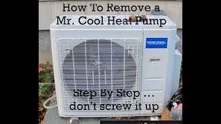 Disconnecting and Removal of Mr. Cool 27k - DIY Ductless AC and Heat Pump