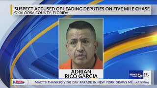 Fleeing felon allegedly led deputies on 5-mile chase, arrested: Okaloosa Co. Sheriff’s Office