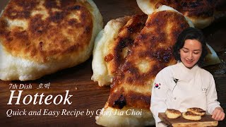 Sub-Eng,Esp l How to make Hotteok l Quick \u0026 Easy Recipe by Chef Jia Choi