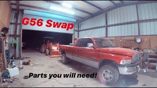 G56 Manual Trans Swap Into 98 Dodge 12 Valve! Holy Grailx2