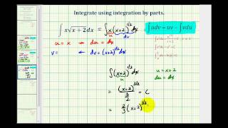 Ex 4: Integration by Parts (x*sqrt(x+m))