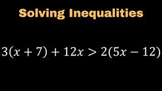 Solving Inequalities , Graphing Solution on Number Line and Writing Solutions in Interval Notation