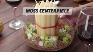 Impressive DIY Moss Centerpiece