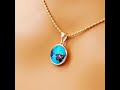 Set of earring and pendant necklace with crystals from Swarovski®