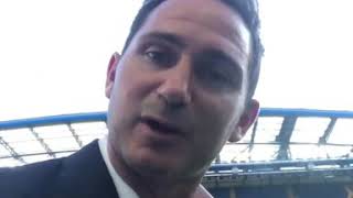Frank Lampard message as he returns to Stamford Bridge.. LEGEND!!