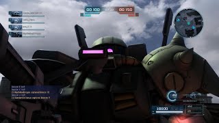 GBO2 - The Black Gundam, Hizack w/machine gun, keeps the damage flowing.