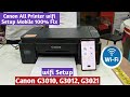 How to setup mobile wifi on canon G3010 printer | Canon G3010 wifi setup