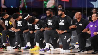 Clippers And Lakers Kneel In Solidarity During National Anthem