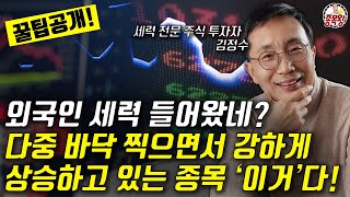 손해 안 보는 외국인 세력 들어왔다! 바닥 찍고 강하게 상승하고 있는 종목! [종목왕 김정수]