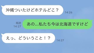 【LINE】息子夫婦の新婚旅行に勝手についてくる義母→旅行当日、嫁から“衝撃の事実”を告げられた姑の反応がwww