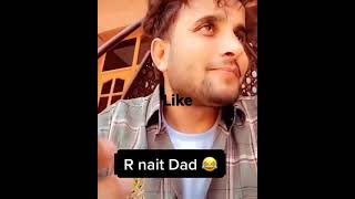 R nait wished to his father day. r nait funny vedio. Punjabi singer roast vedio.