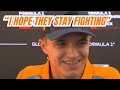 Lando Norris ENJOYING the Fight Between Max Verstappen and George Russell