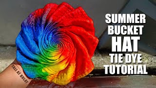 SUMMER Hat Bucket Hat Tie Dye TUTORIAL by Tali at Kulay