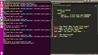 Python 03: Variables and Input