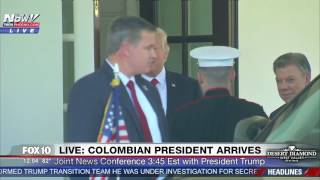 WATCH: President Trump Welcomes Colombian President To The White House (FNN)