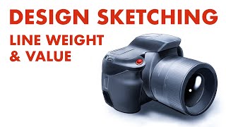 Industrial Design Sketching - Perspective, Lineweight, Value - Fixing Common Mistakes