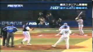 【超人】室伏 広治　伝説の始球式　適当投げで１３１ｋｍ！ Koji Murofushi 　pitch　the first ball