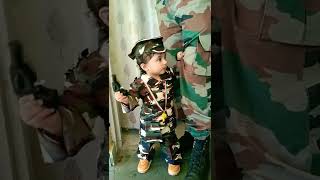 Republic Day Special 💪// Army baby|| Baby Army Dress // feeling proud Army||Trending|| Viral short👍💪