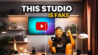 Create a fake YouTube Studio Background for Free | YouTube Studio Set-up