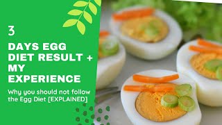 Egg Diet for 3 Days| LOSE 3kgs in 3 days