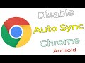 How to disable auto sync in Chrome?