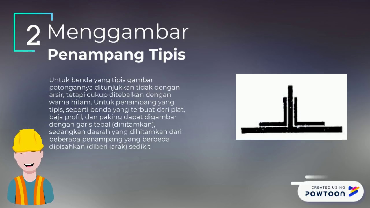 Tata Cara Menggambar Potongan - YouTube