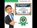 Priya Sankaran got certified in Lean Six Sigma | EALSS Academy