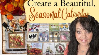 Make a beautiful Farmhouse Calendar from Dollar Tree Items.