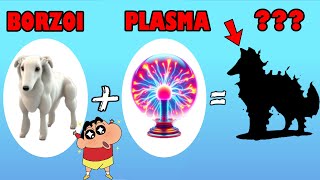 I Merged BORZOI and PLASMA to make a NEW CREATURE to FIGHT ALL UNITS with SHINCHAN and CHOP Animash