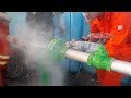 Caulking Method Being Performed on a Steam Line leakage | Online Leak Sealing