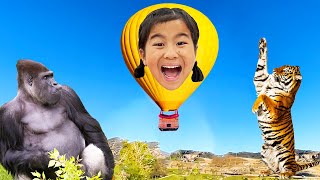 Jannie Goes to the Zoo and Learns about Animals | San Diego Wildlife Zoo