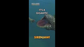 Is it an island? Is it a crocodile? No, it's a gigantic Sirenjaw!