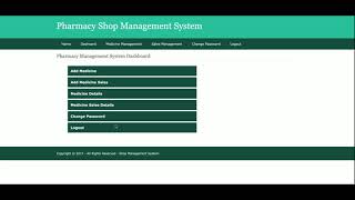 Pharmacy Shop Management System | Python Django Project Tutorial