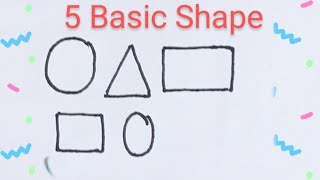 Learn 5 Basic Shapes for kids  | Toddlers Learning Video | Preschool learning.