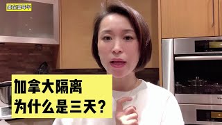 入境加拿大｜为什么加拿大集中隔离期是三天？