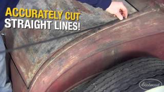 Accurately Cut Straight Lines on Curved Surfaces Like Fenders - Magnetic Plasma Cutting Guide Strip