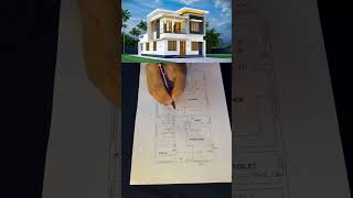 3.25 cent free home plan with 3D elevation kerala