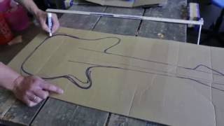 micro:bit guitar - tracing the body