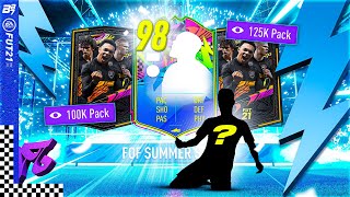 NEW 98 RATED SUMMER STAR PACKED! CRAZY LIGHTNING ROUND PACK OPENING | FIFA 21 ULTIMATE TEAM