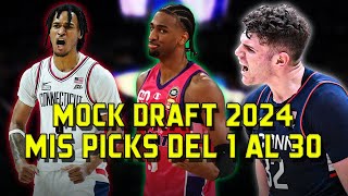 Mock draft NBA 2024, mis picks del 1 al 30 definitivos | BASKET 365