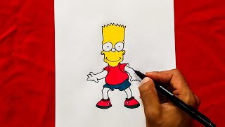رسم سهل/رسم سيمبسون  خطوة بخطوة/رسومات سهلة/رسوما/How to draw Simpsons/easy drawing/things to draw