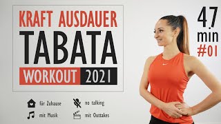 TABATA WORKOUT KRAFT AUSDAUER 2021 / #01 / intensiv / mit Outtakes | Katja Seifried