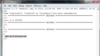 Learn Python Programming Tutorial 7 Comments and Strings Expanded