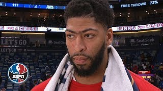 Anthony Davis speaks on 4th Qtr benching, return to Pelicans after trade deadline | After The Buzzer